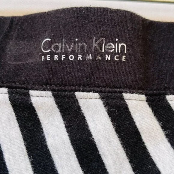Calvin Klein Maxi Skirt Womens Small Stripes Quick Dry Festival Patchwork - Picture 8 of 10